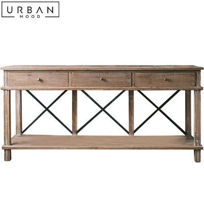 TONY Vintage Solid Wood Console Table