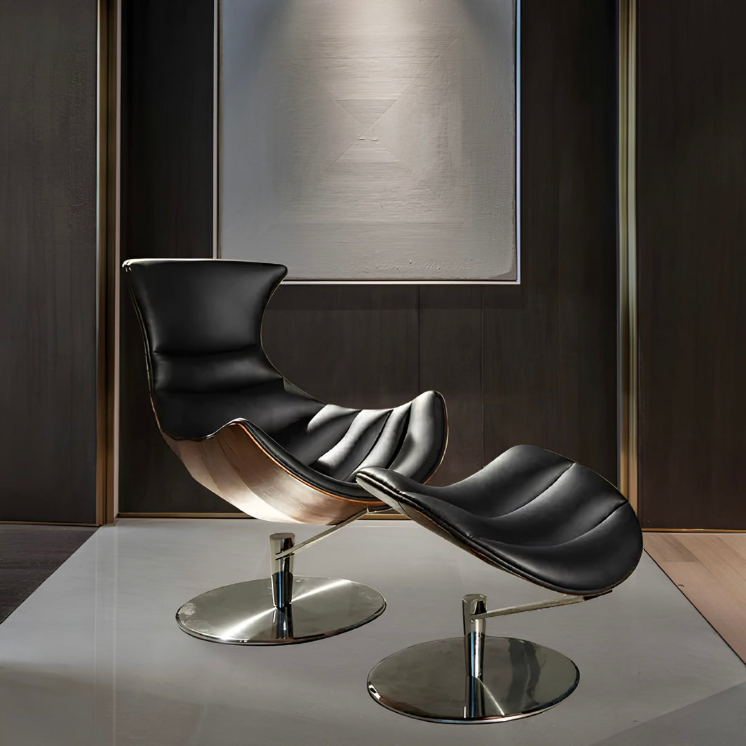 TOURNEY Modern Leather Lounge Chair - Urban Mood Singapore