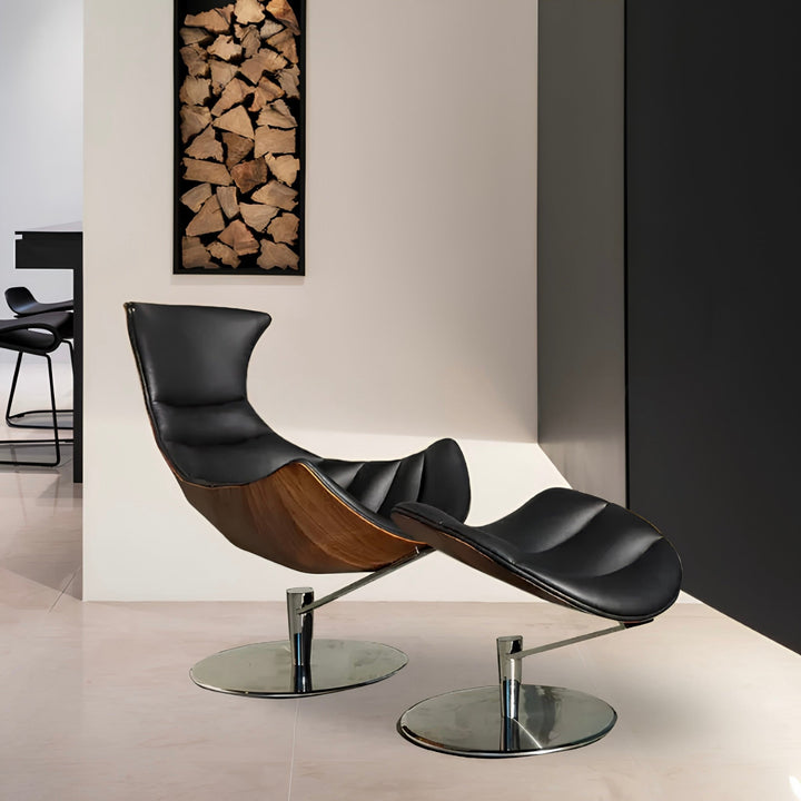 TOURNEY Modern Leather Lounge Chair - Urban Mood Singapore