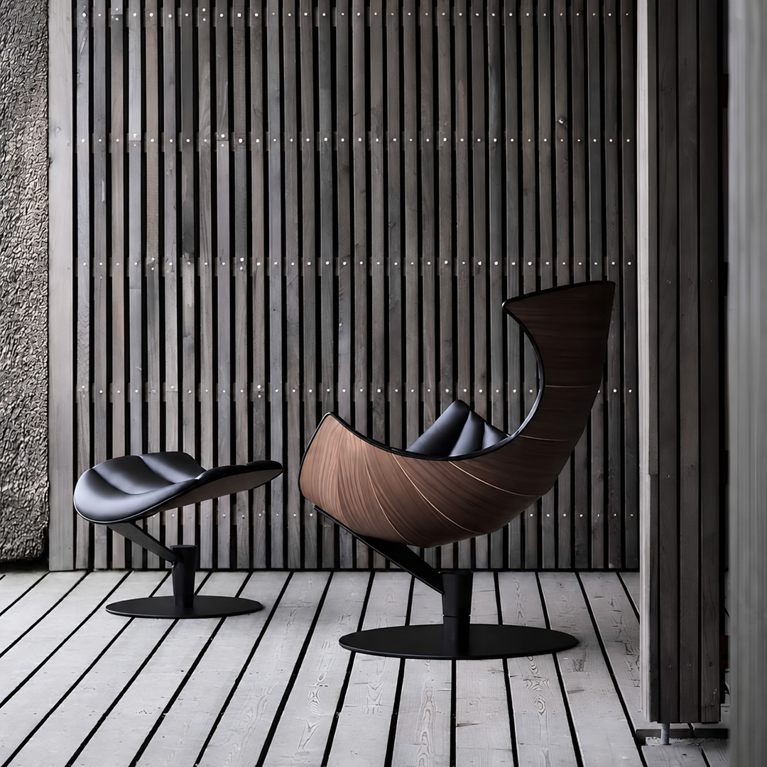 TOURNEY Modern Leather Lounge Chair - Urban Mood Singapore