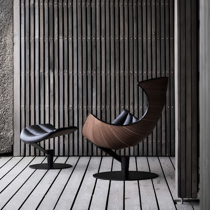 TOURNEY Modern Leather Lounge Chair - Urban Mood Singapore