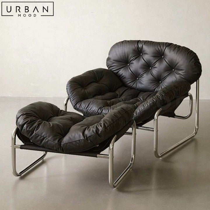 TRAS Modern Leather Lounge Chair