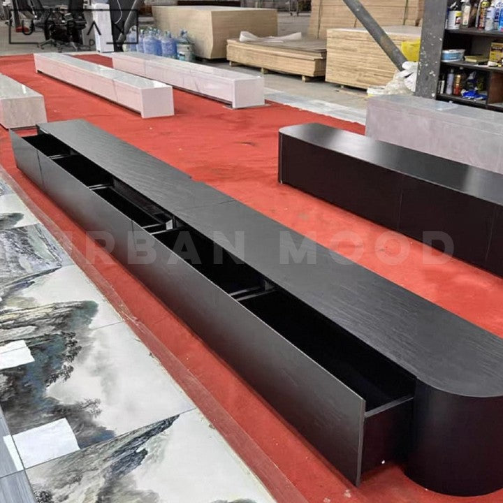 TRAVEN Modern Travertine TV Console