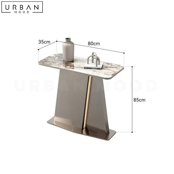 TREESA Modern Sintered Stone Console Table