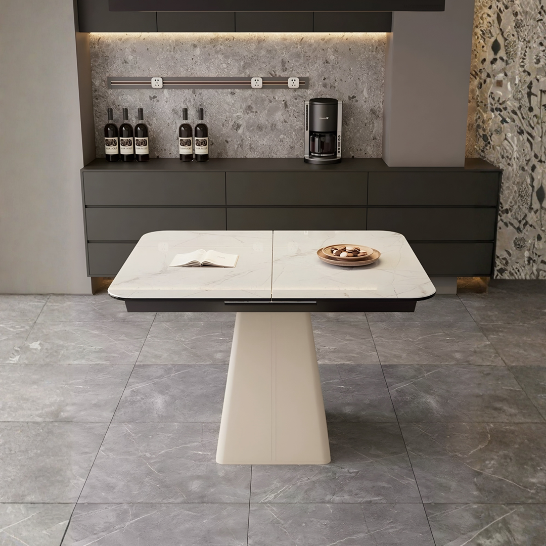 TRELLA Modern Extendable Sintered Stone Dining Table - Urban Mood Singapore