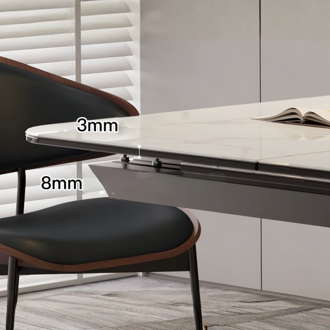TRELLA Modern Extendable Sintered Stone Dining Table - Urban Mood Singapore
