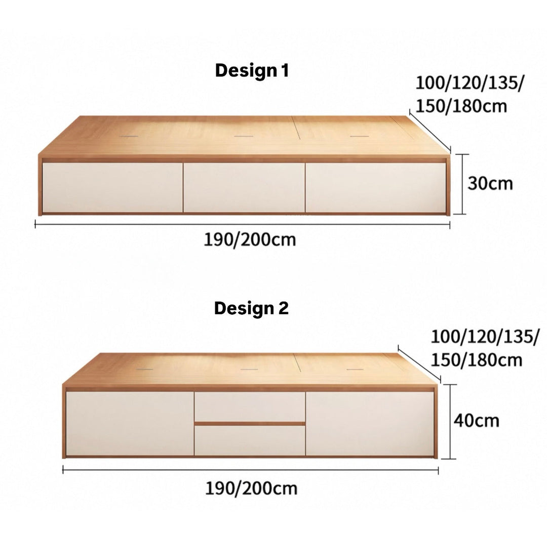 TRELLY Modern Storage Bedframe - Urban Mood Singapore