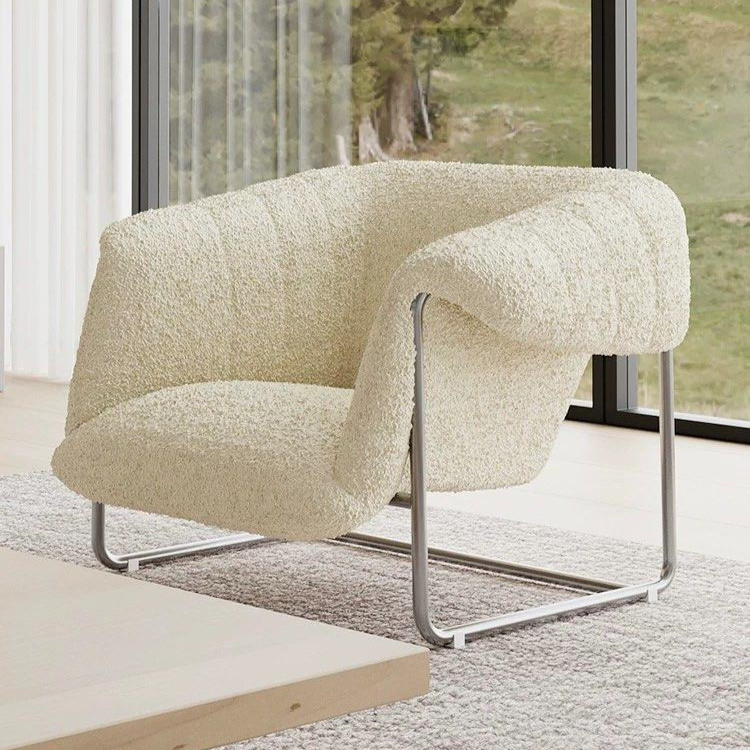 TRESTLE Modern Boucle Lounge Chair - Urban Mood Singapore
