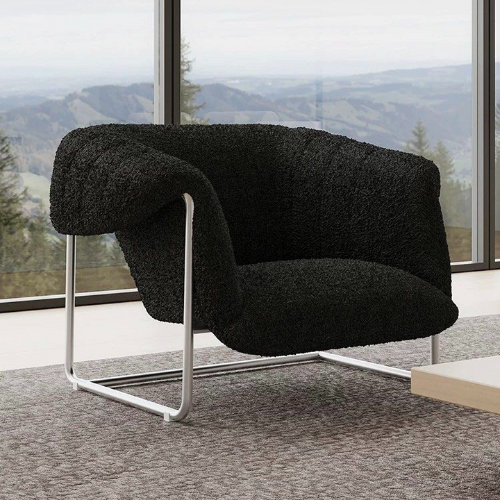 TRESTLE Modern Boucle Lounge Chair - Urban Mood Singapore