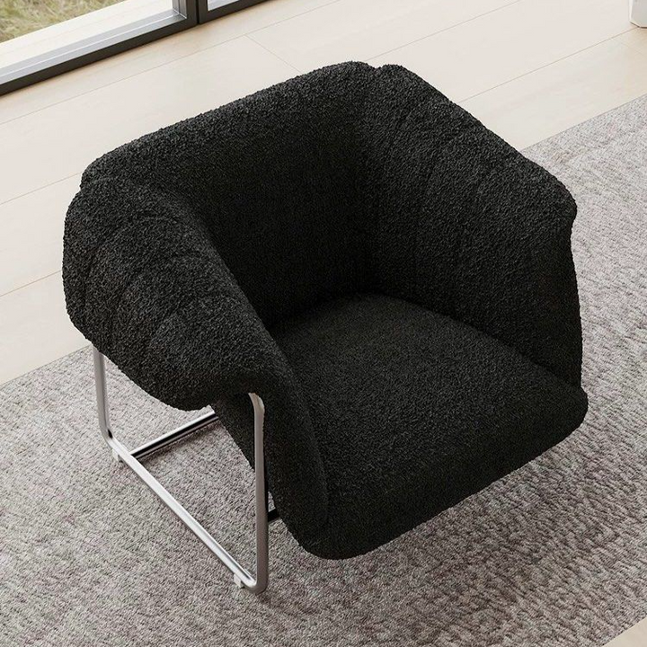 TRESTLE Modern Boucle Lounge Chair - Urban Mood Singapore