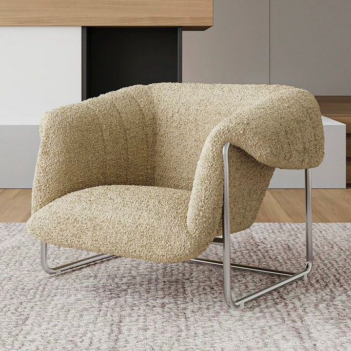 TRESTLE Modern Boucle Lounge Chair - Urban Mood Singapore