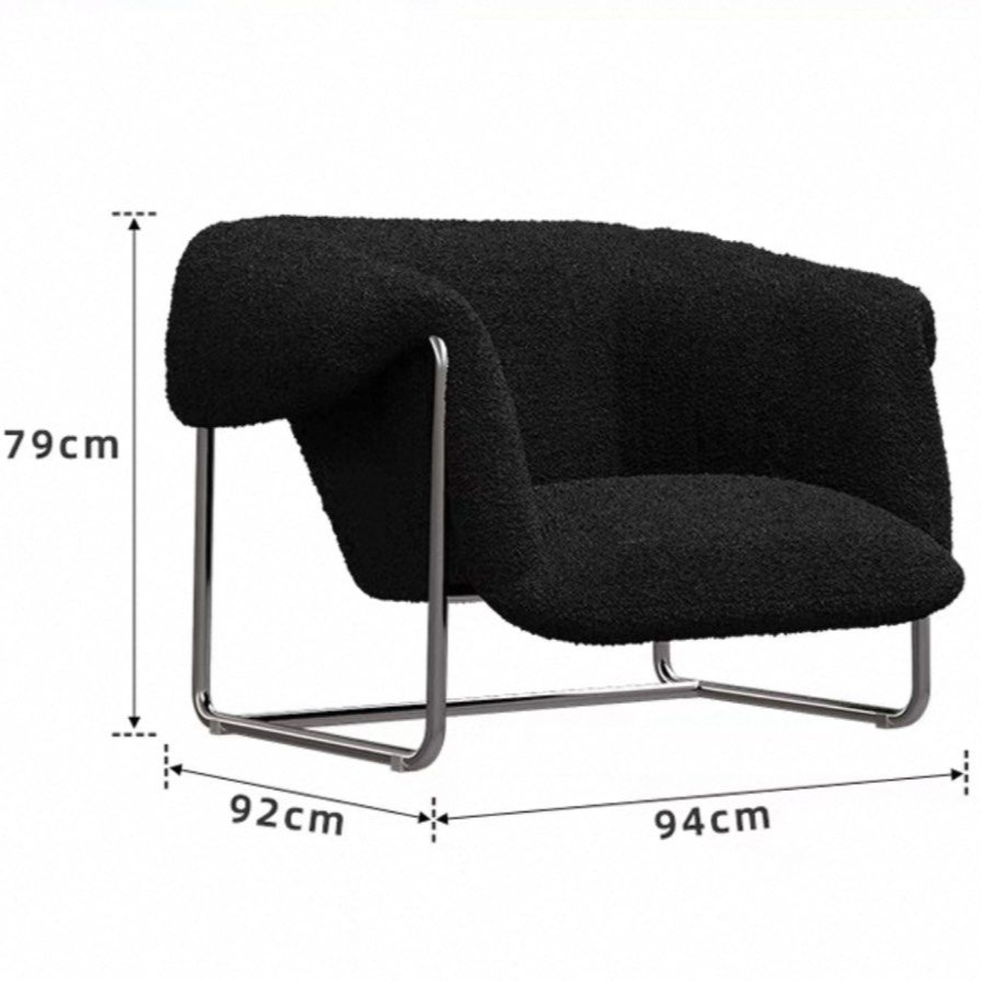 TRESTLE Modern Boucle Lounge Chair - Urban Mood Singapore
