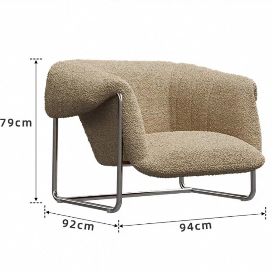 TRESTLE Modern Boucle Lounge Chair - Urban Mood Singapore