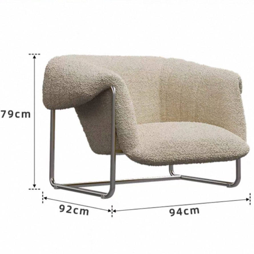 TRESTLE Modern Boucle Lounge Chair - Urban Mood Singapore