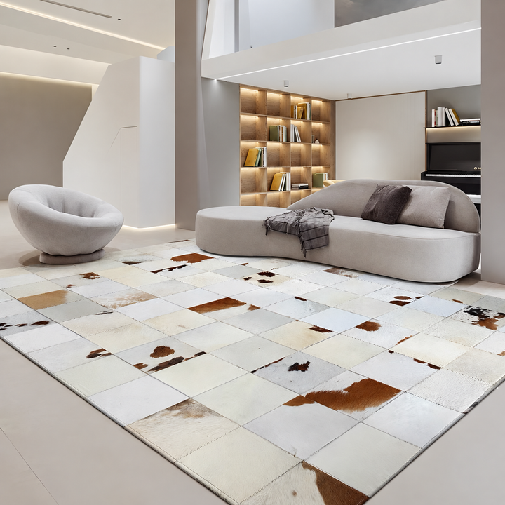 TREVIS Modern Genuine Leather Rug - Urban Mood Singapore