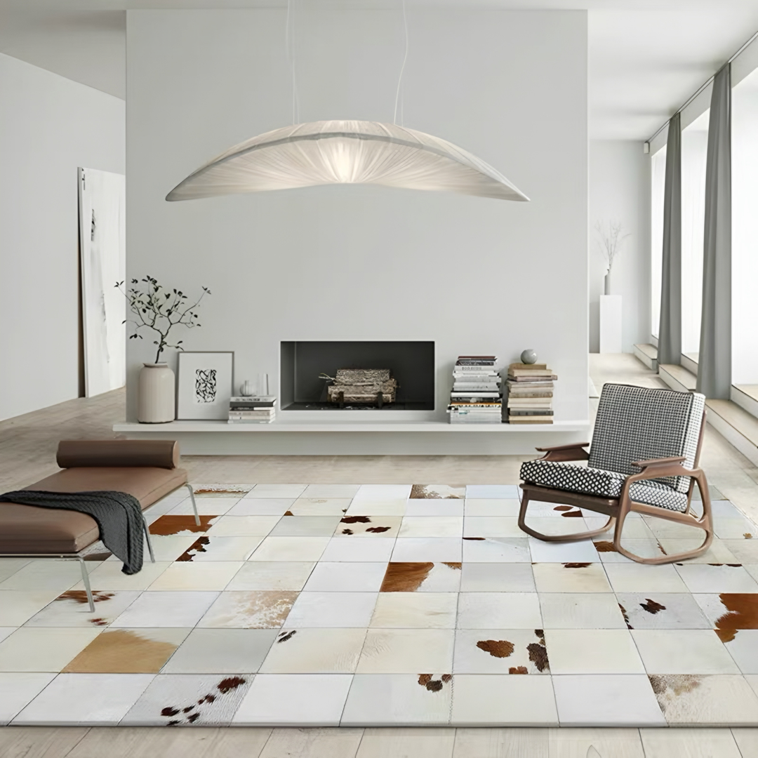 TREVIS Modern Genuine Leather Rug - Urban Mood Singapore