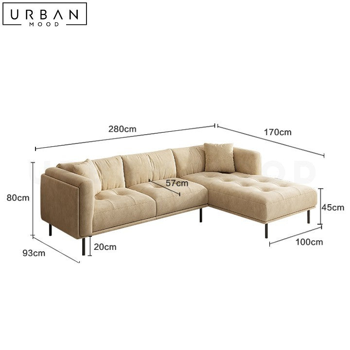 TRIEN Modern Fabric Sofa