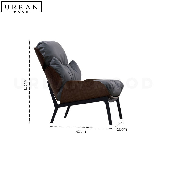 TRIFA Modern Leather Armchair