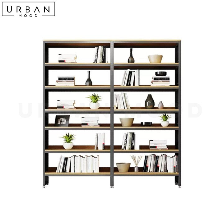 TRUDO Modern Solid Wood Bookshelf