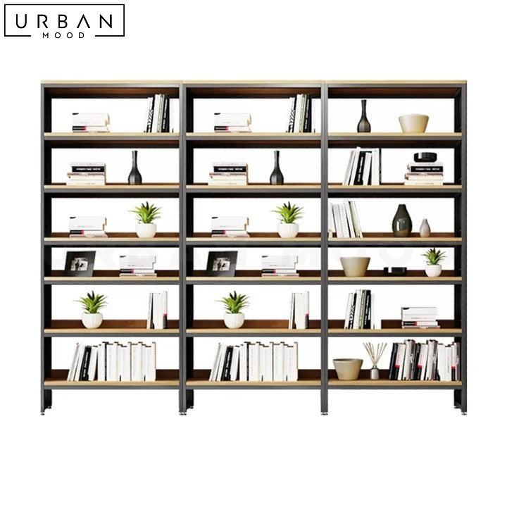 TRUDO Modern Solid Wood Bookshelf