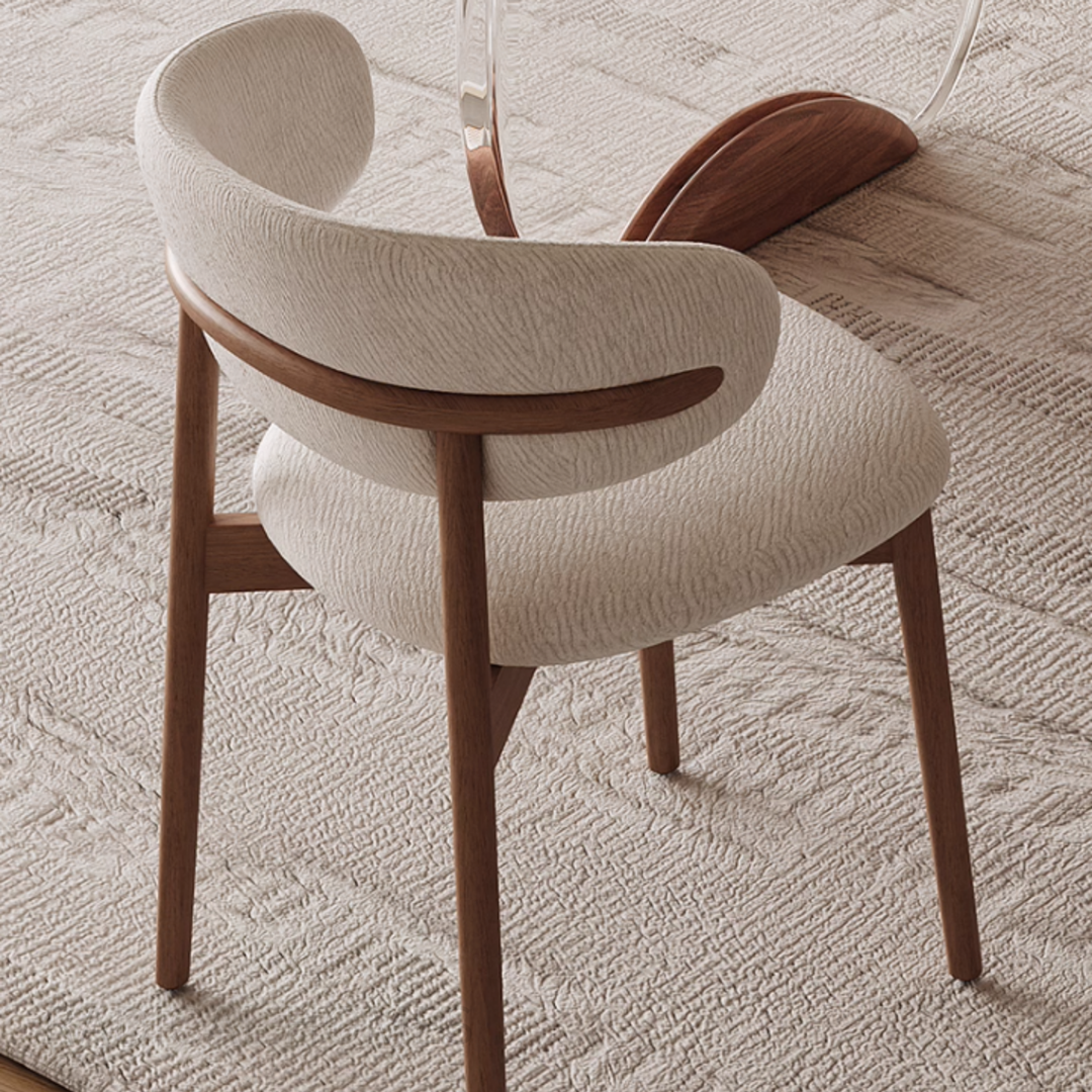 TRUSSE Modern Travertine Sintered Stone Dining Table - Urban Mood Singapore