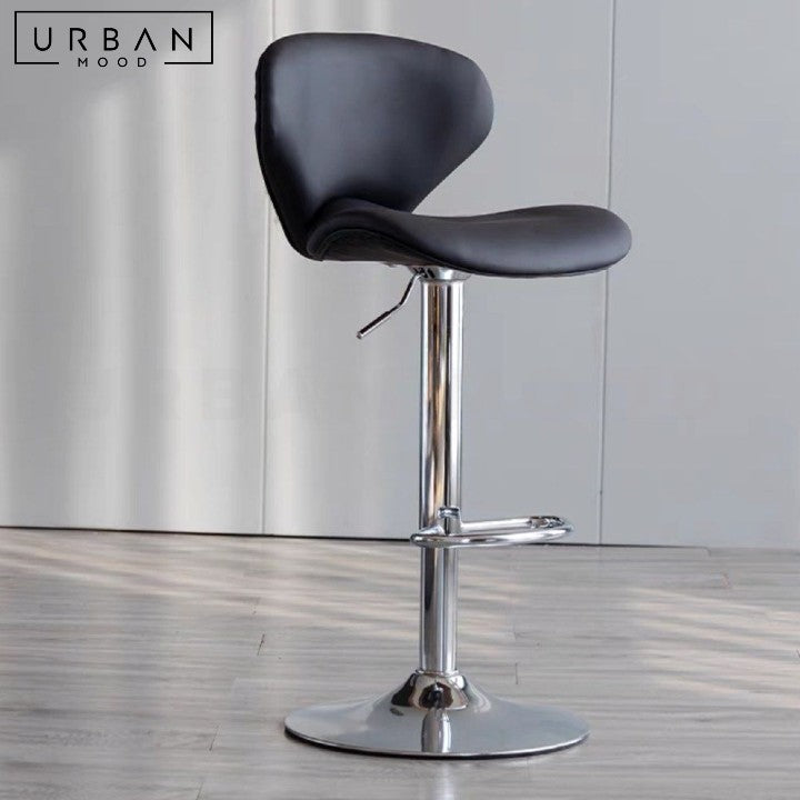 TSOLER Modern Swivel Leather Bar Stool