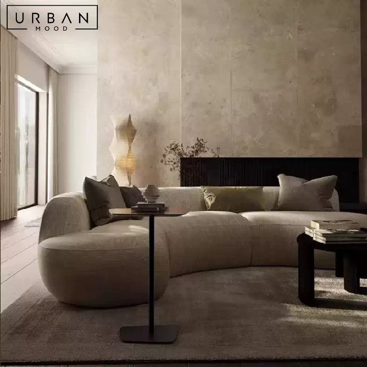 TURK Modern Curved Fabric Sofa