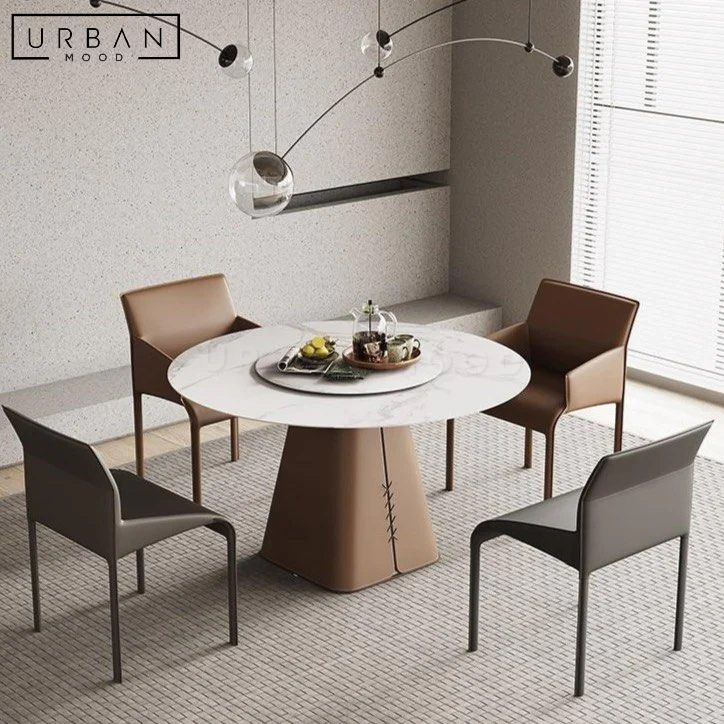 TIFFIN Modern Sintered Stone Round Dining Table