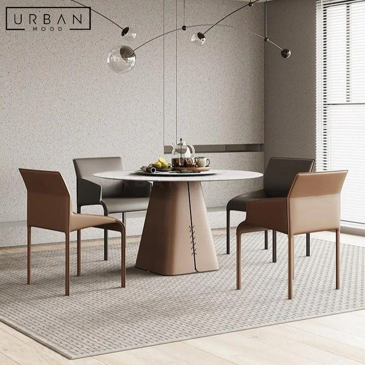 TIFFIN Modern Sintered Stone Round Dining Table