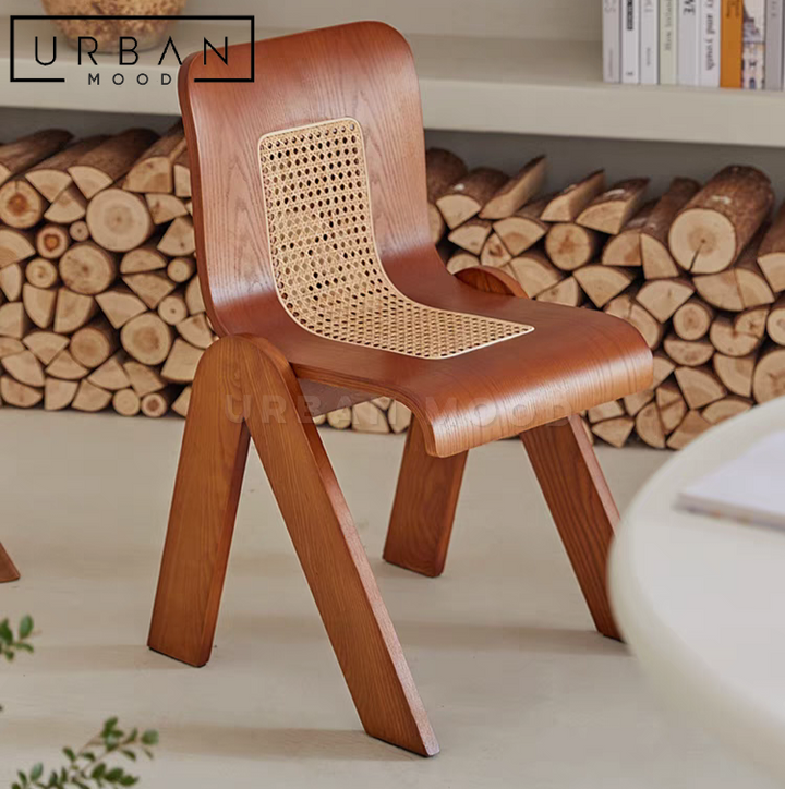 TOTT Japandi Rattan Dining Chair