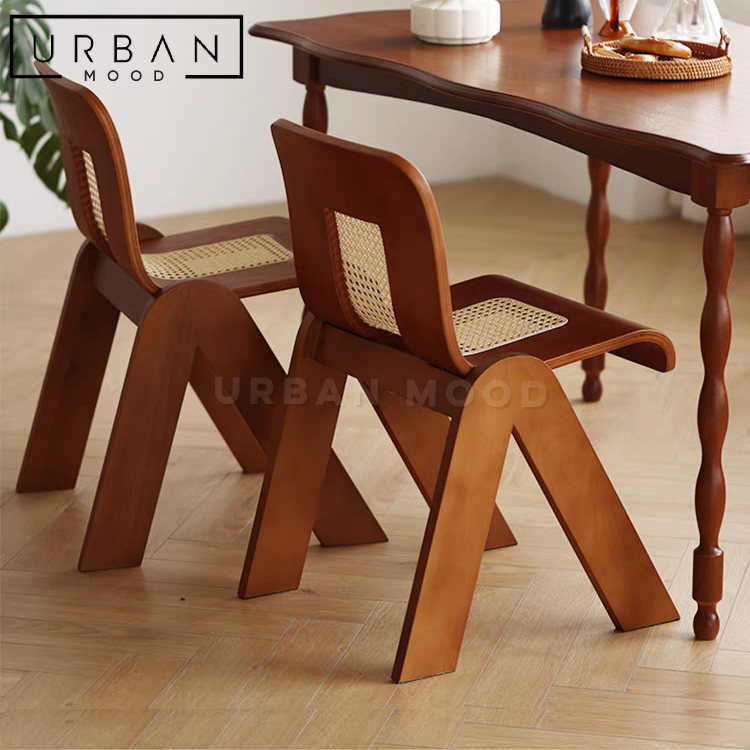 TOTT Japandi Rattan Dining Chair