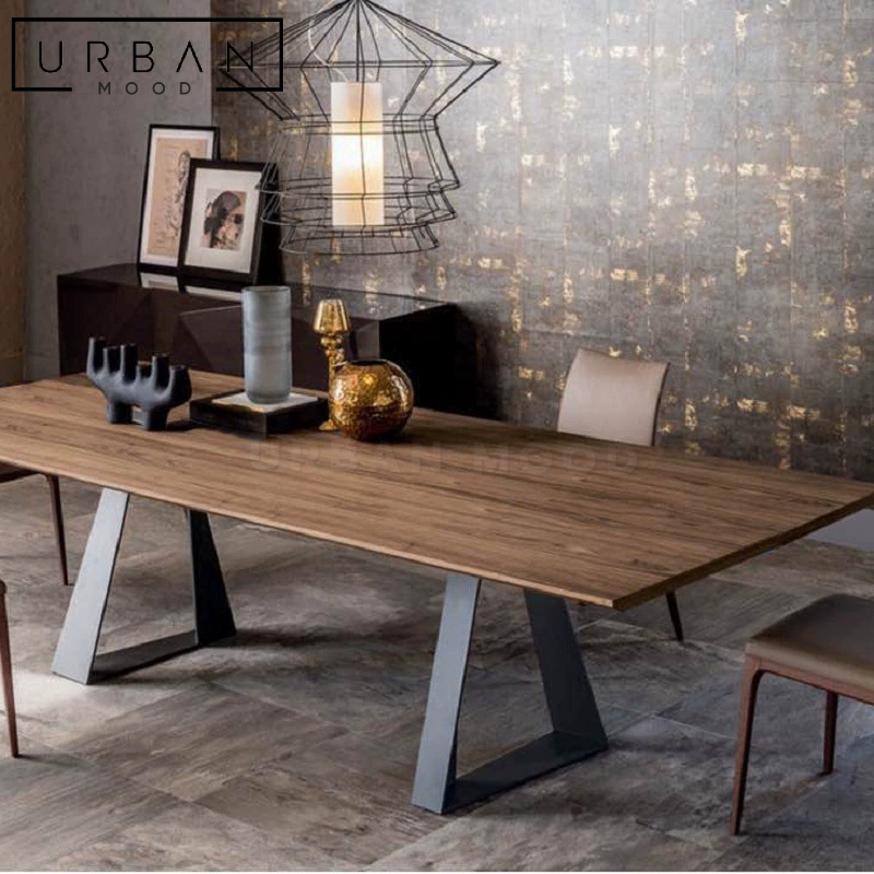 TRACE Rustic Solid Wood Dining Table