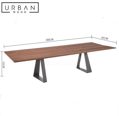 TRACE Rustic Solid Wood Dining Table