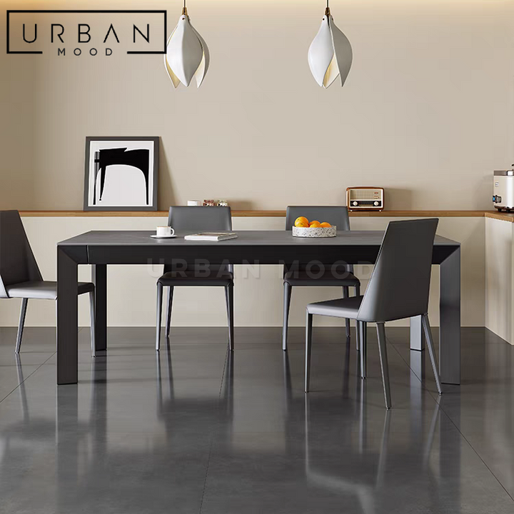 TRANCO Modern Sintered Stone Dining Table & Chairs