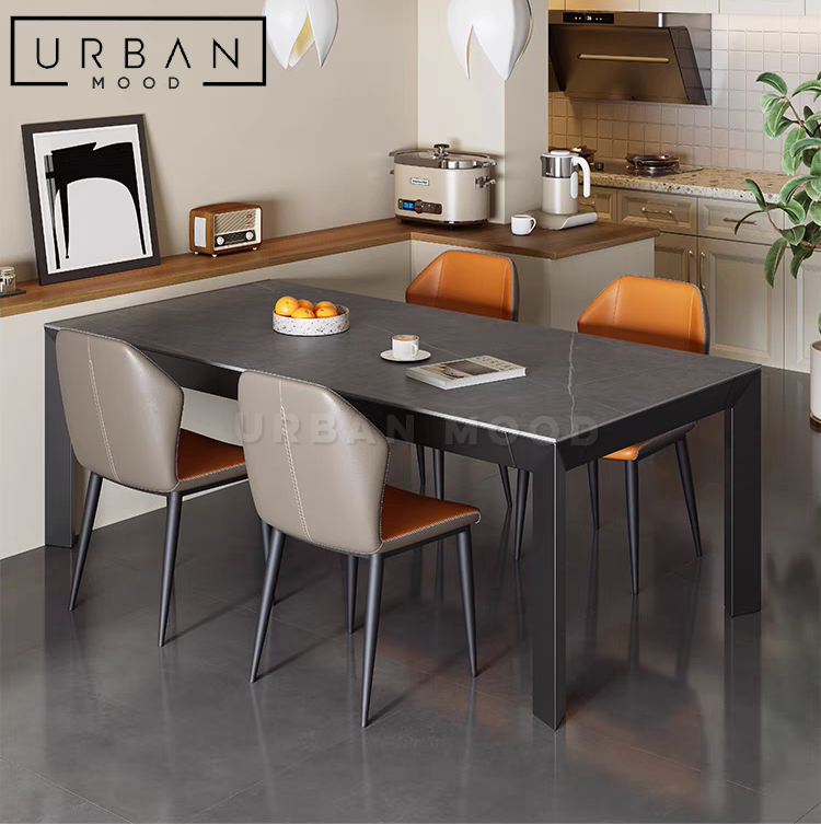 TRANCO Modern Sintered Stone Dining Table & Chairs