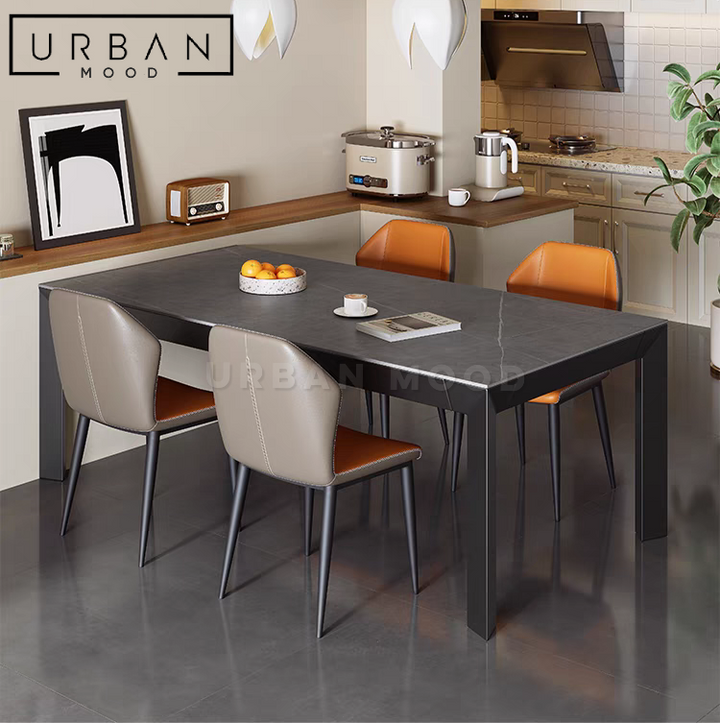 TRANCO Modern Sintered Stone Dining Table & Chairs