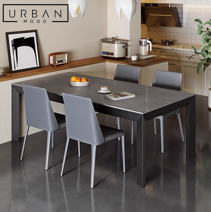 TRANCO Modern Sintered Stone Dining Table & Chairs