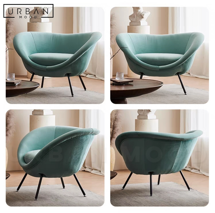 TRES Modern Velvet Leisure Chair