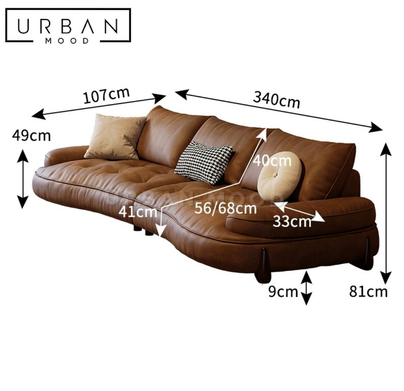TROPIC Modern Leather Sofa