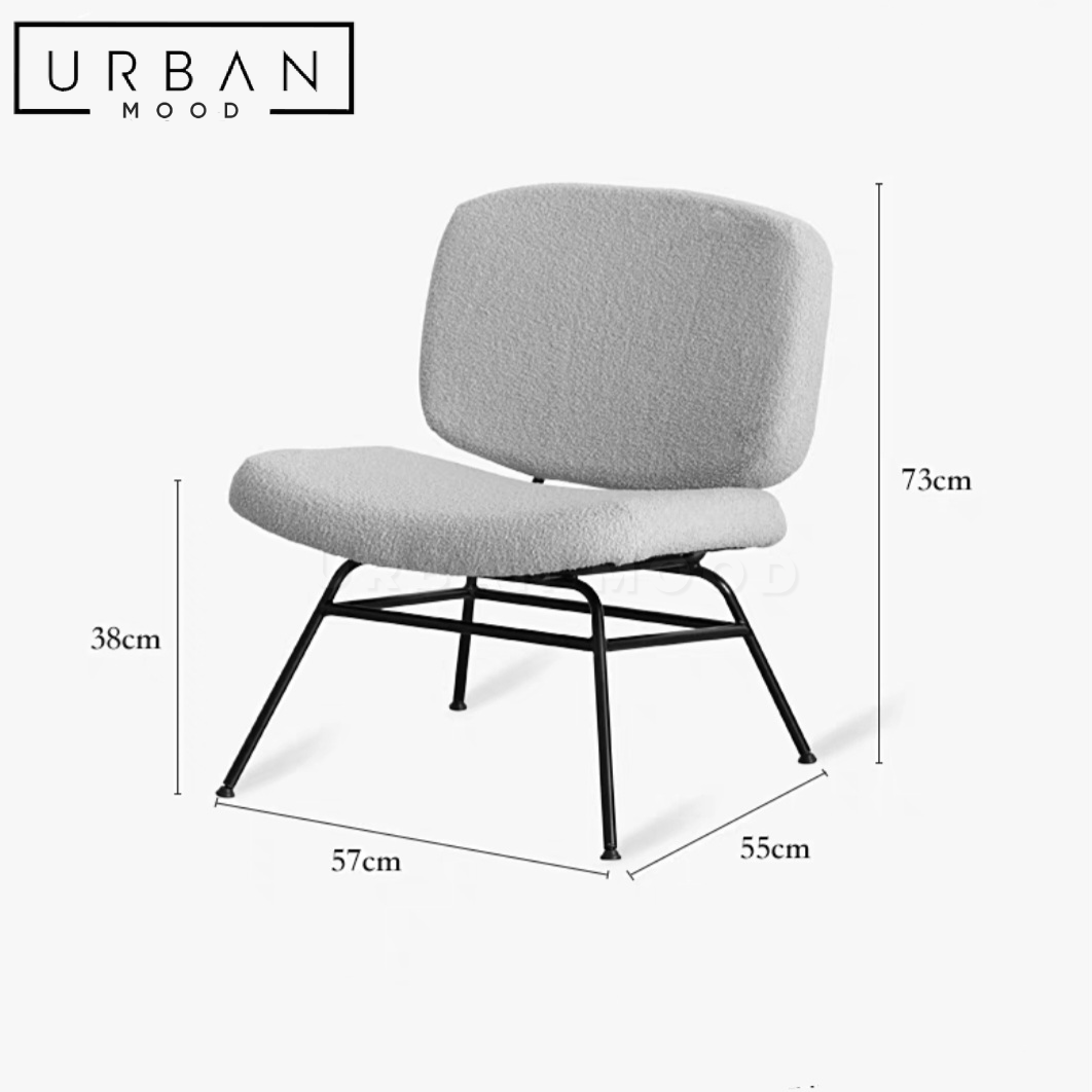 TUNER Modern Boucle Armchair