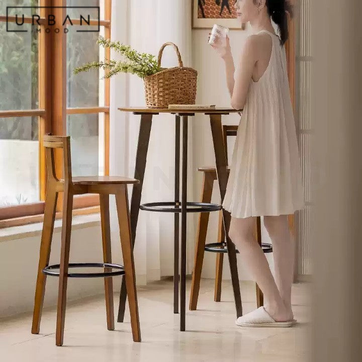 UNGER Modern Round Bar Table & Chairs