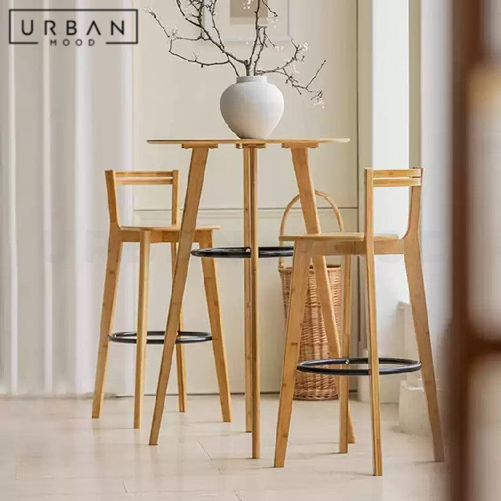 UNGER Modern Round Bar Table & Chairs