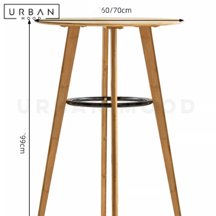 UNGER Modern Round Bar Table & Chairs