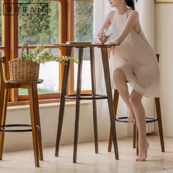 UNGER Modern Round Bar Table & Chairs