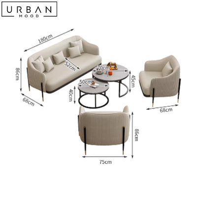 UNISE Modern Leather Sofa