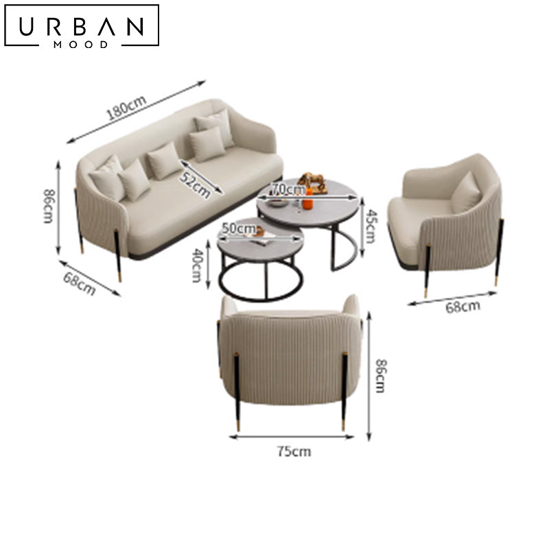 UNISE Modern Leather Sofa