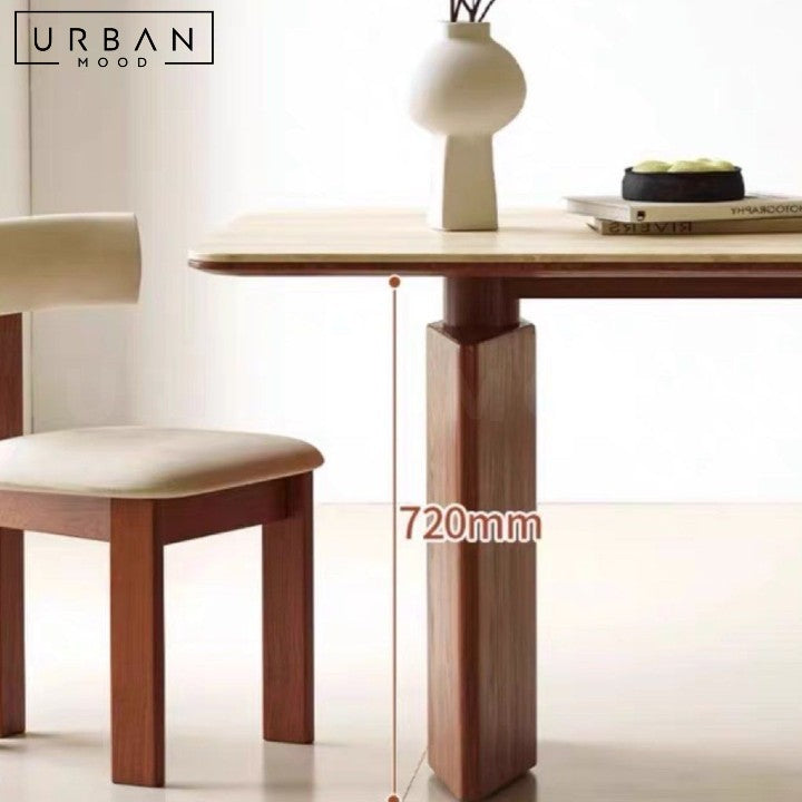 URBANO Modern Travertine Dining Table