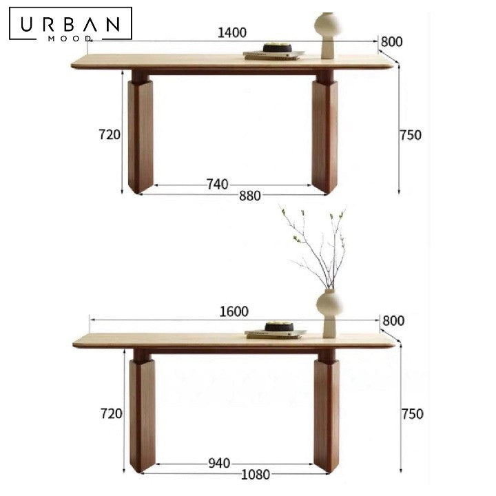 URBANO Modern Travertine Dining Table
