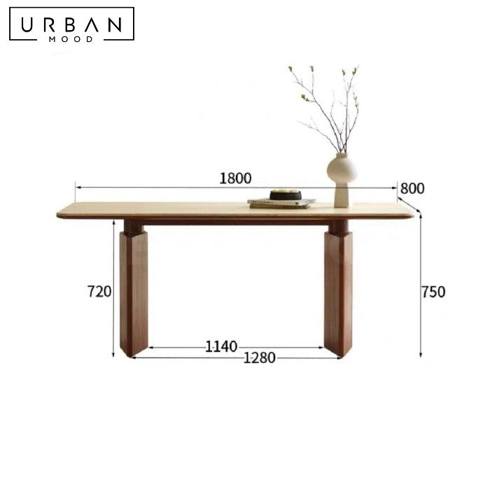 URBANO Modern Travertine Dining Table