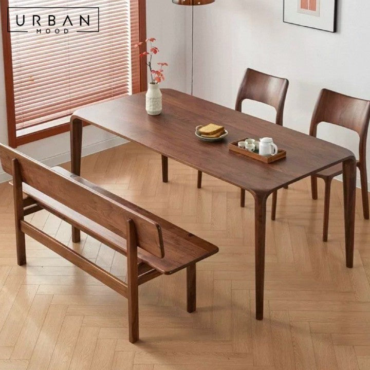 URQUIZA Modern Solid Wood Dining Table